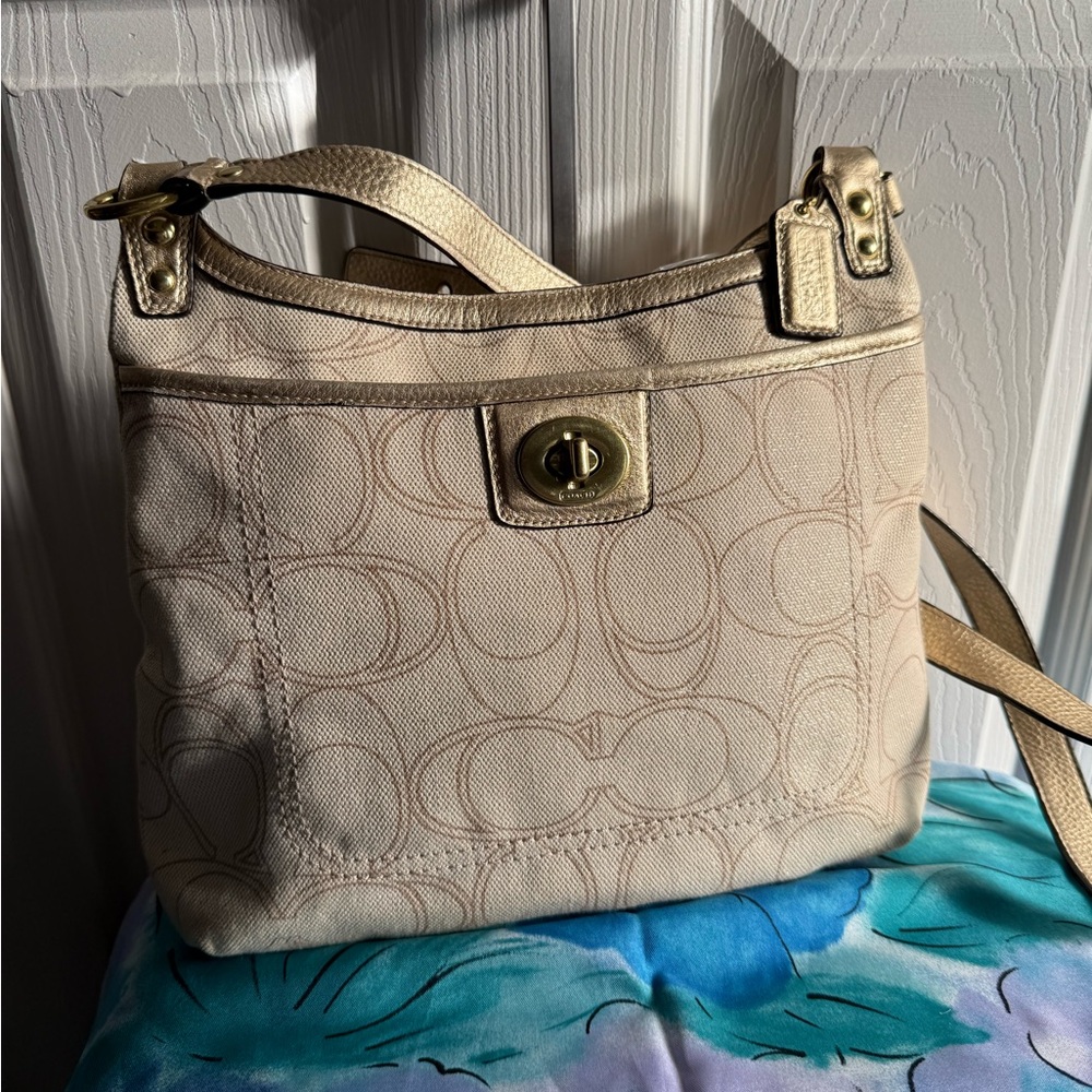 Coach Cream Crossbody Bag